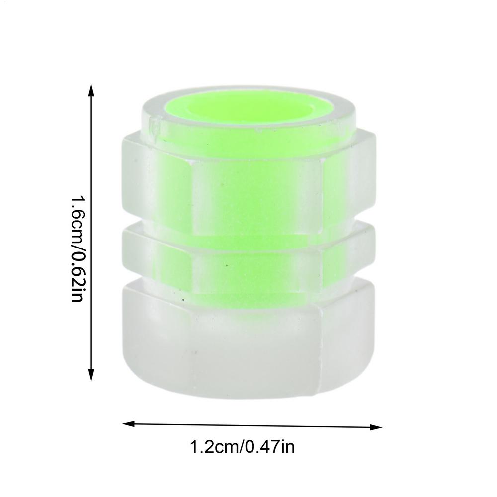 4pcs Glowing Tire Valve Stem Caps Luminous Tire Air Caps Wheel Dust Proof Cover Car Decorative Accessories Universal For Auto rv
