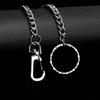 Metal Key Chains Clip Single Strands Wallet Chain Belt Pants KeyChain Hip Hop Jewelry Biker Link