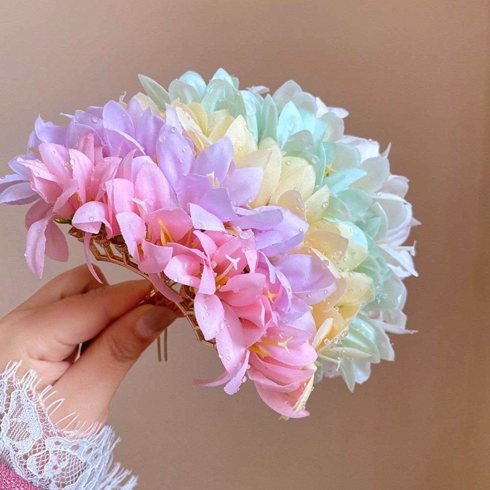 Large Chinese Style Side Clip Fairy Thai Hair Fork Headwear Bride Hair Accessories  Bridesmaid