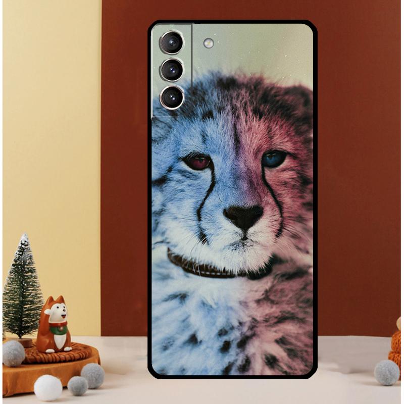 Чехол Cheetah Panther Snow Cheetah для Samsung Galaxy S25 S26 Ultra S21 S22 S20 S23 S24 Ultra S10 Plus S25 FE Чехол Funda