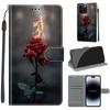 Чехол-книжка из искусственной кожи Flame Rose с откидной крышкой для фоторамки для iPhone Samsung Huawei Honor Xiaomi Redmi Oppo Sony Motorola Nokia Google