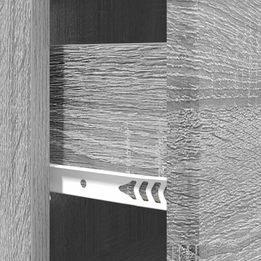 Drawer Cabinet Grey Sonoma 66 x 34.5 x 90 cm Particleboard