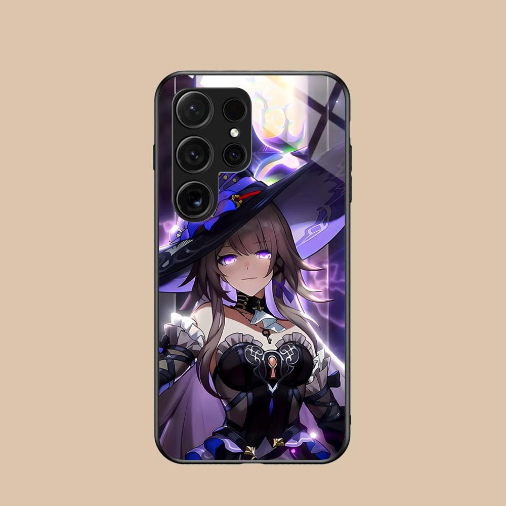 HSR Herta Стеклянный чехол для мобильного телефона для Samsung Galaxy S26 S25 S24 S23 S22 S21 S20 Note20 Plus FE Ultra Цветная крышка