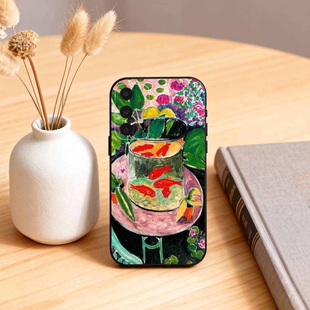 H-Henri M-Matisse Art PaI Phone Case For Samsung S25,24,23,22,30,21,10,9,Ultra,Plus,Lite,FE,4,5 G Soft Black Case