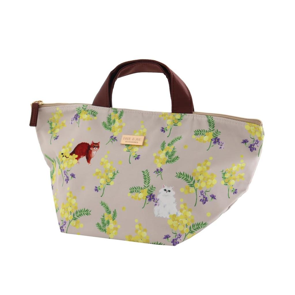 PAUL & JOE ACCESSOIRES (Paul & Joe) Zippered Insulated Bag, Mimosa, Gypsy & Nunet (Beige) 001120-0003-01