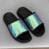 2025 New Summer Wear One-word Drag Men's Flat-bottomed Sandals Soft-soled Trend Lazy Beach Shoes 371251-J