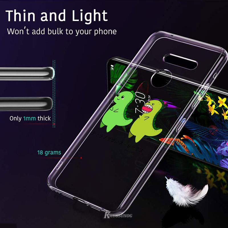 Cute Dinosaur For LG K92 K52 K62 K22 K71 K61 K51S K41S G8 G8S G8X V35 V50 V40 V50S V60 Q60 Phone Case