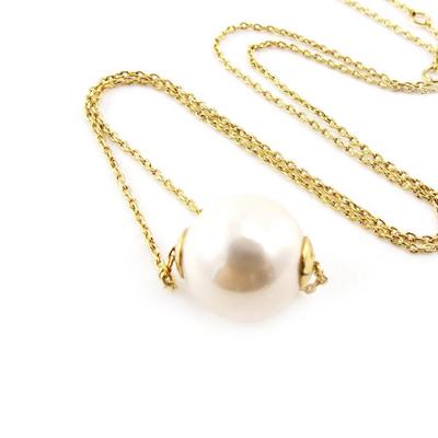 [J2096] - Позолоченное колье «Perla», цвет слоновой кости, золото