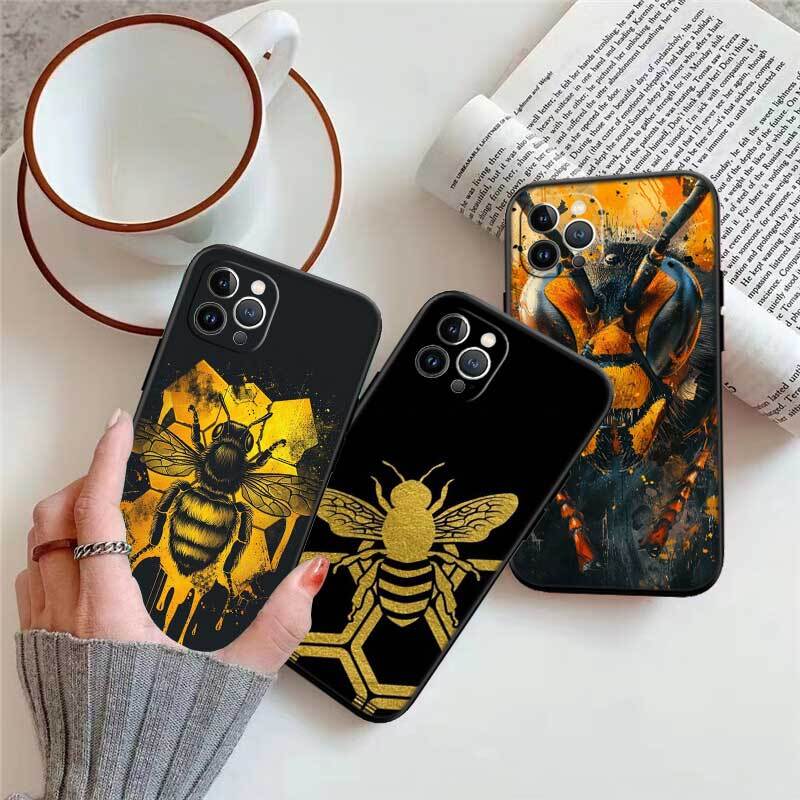 Мультяшный чехол Art Bees для Samsung M55 M35 M15 A02 A05S A05 A06 A15 A12 A13 A10 A16 A20 A22 A24 A25 A30 A31 A32 A33 A35 A42 A50