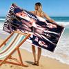 Dua Lipa Beach Towel, Large Soft Quick Dry Towel for Beach Camping Swimming