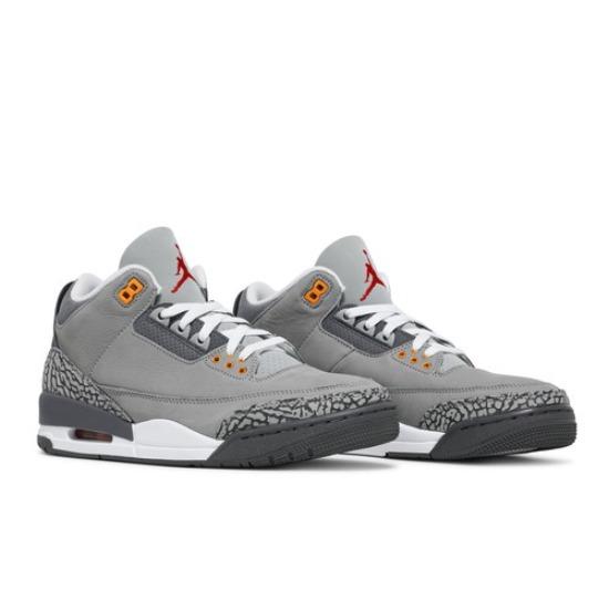 Air Jordan 3 Mid Cool Grey 2021 Мужские Ретро Кроссовки CT8532-012