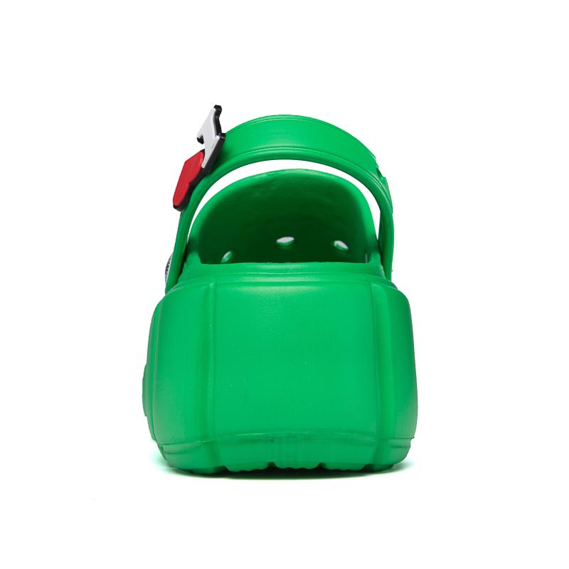 Летние женские увеличивающие высоту модные нескользящие женские сандалии из ПВХ высотой 4 см