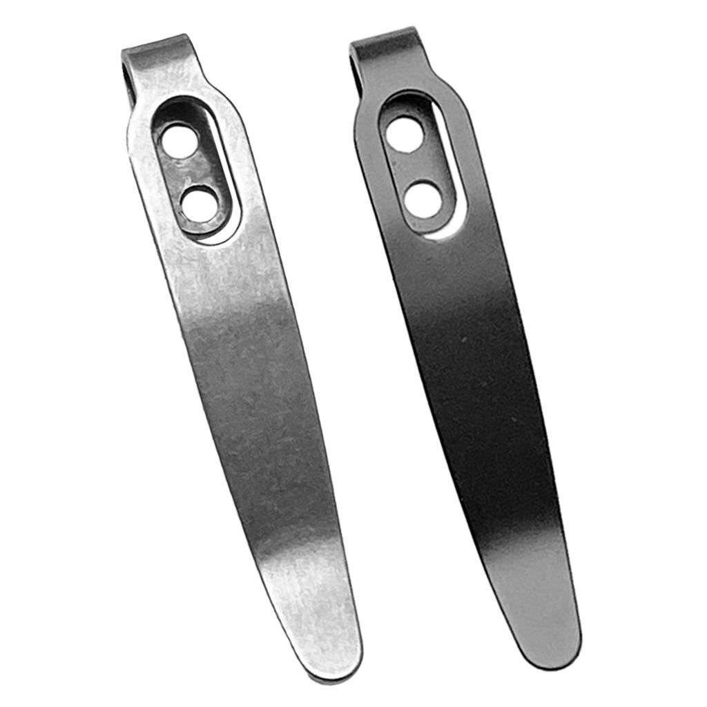 1 комплект DIY складной ножевой зажим 420 нержавеющая сталь карманные зажимы задние зажимы для складного ножевого карманного зажима с винтом