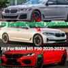 М Стиль Решетка Ноздри Для BMW 5 Серии G30 G31 F90(М5) LCI 2020-2023 Глянцевый Черный Передний Бампер Авто Декор Решетка Обвес Тюнинг
