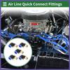 Push to Connect Air Fittings 58" 90° Air Line Quick Joint 12"BSPT