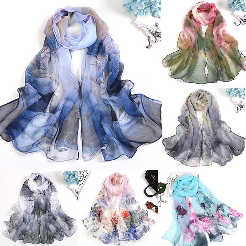 Women Fashion Face Headscarf Silk Scarf Printing Scarves Square Floral Elegant New Shawl