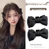 Эксклюзивный Новичок: Черный бант заколка для волос принцессы для женщин, стиль эльфийских ушей с заколкой для челки