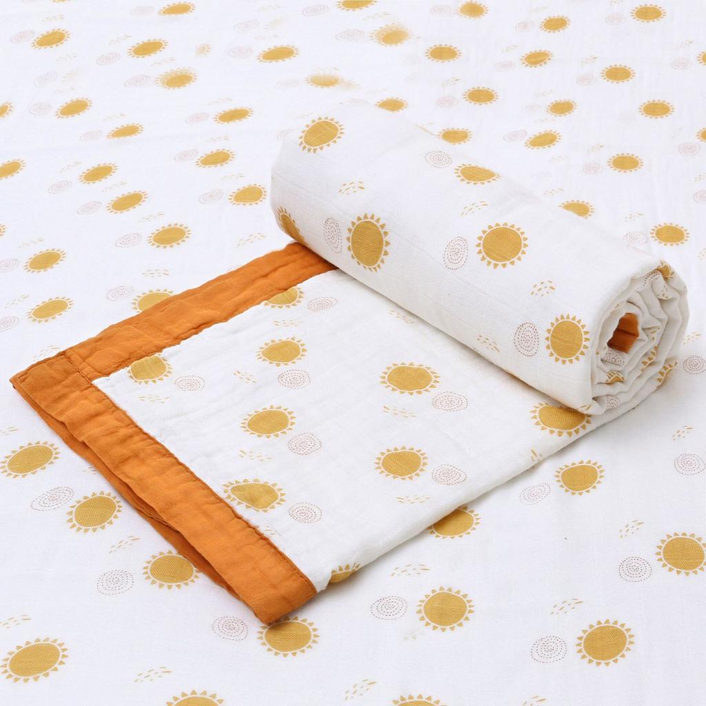 Детское одеяло, четырехслойное, из бамбука и хлопка, тканевое одеяло, детское одеяло, тонкое одеяло для больших детей, весеннее и осеннее, универсальное одеяло на все времена года