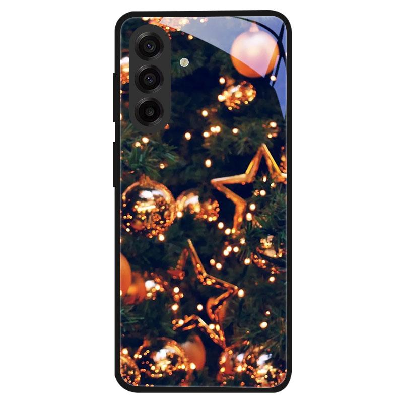 Закаленное стекло в рождественском стиле для Samsung Galaxy S24 S22 S21 S23 S25 Ultra Fe Ударопрочный чехол S25FE S25 Edge Shell Coque
