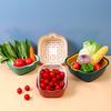 8 Pcs Kitchen Draining Bowl Hollow Out Quick Drainage with Small Ears Drain Basket Fruite
