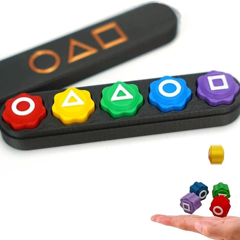 Гонги Традиционная корейская игра в подбрасывание Гонги Игра в кальмара в подбрасывание