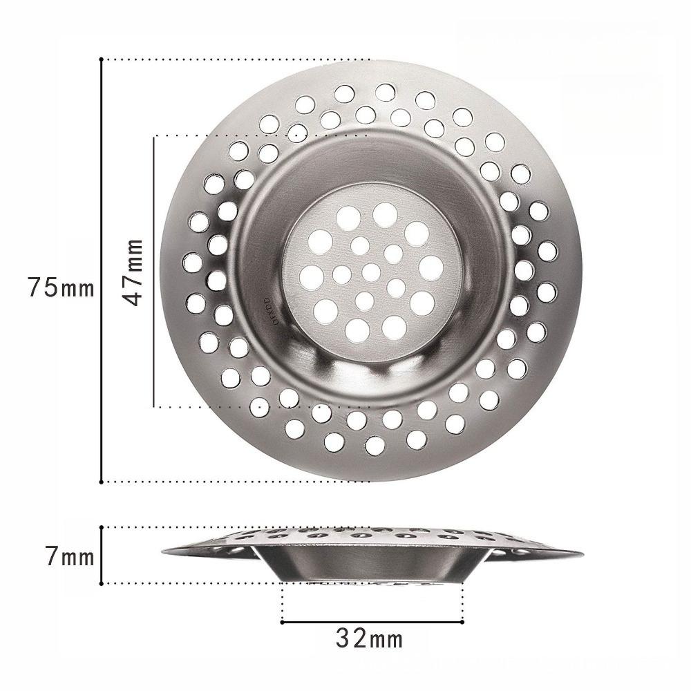2PCS Stainless Steel Bathtub Sink Drain Strainer Hair Catcher Anti Clogging Bathroom Kitchen Shower Drain Cove Sink Accessories