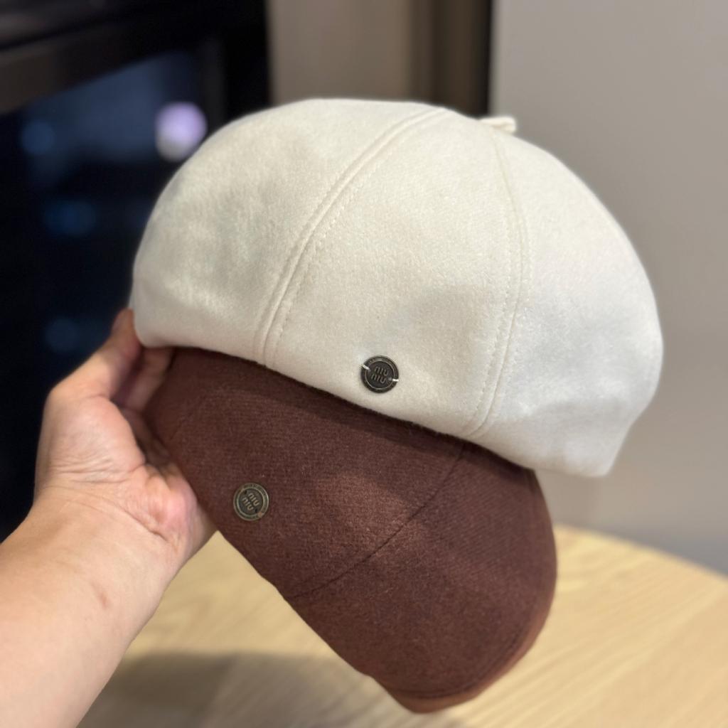 Осенний Универсальный Ретро Берет Утепленная Теплая Шерстяная Шляпа Художника Шерстяной Войлок Женский Берет Модный