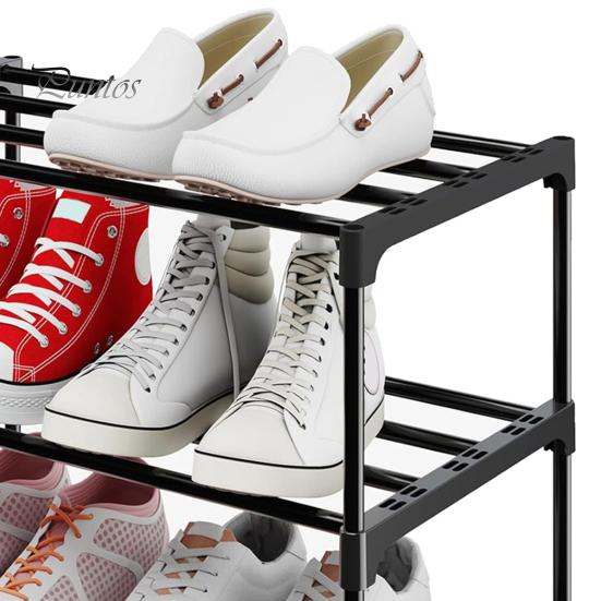 Вертикальная полка для обуви. Компактный органайзер. Нержавеющая, прочная, выдерживающая нагрузку, штабелируемая полка для обуви. Легкая подставка для обуви.