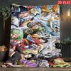 One Piece Gaming Flannel Blanket Lightweight Soft Warm for Game Room Leisure THW