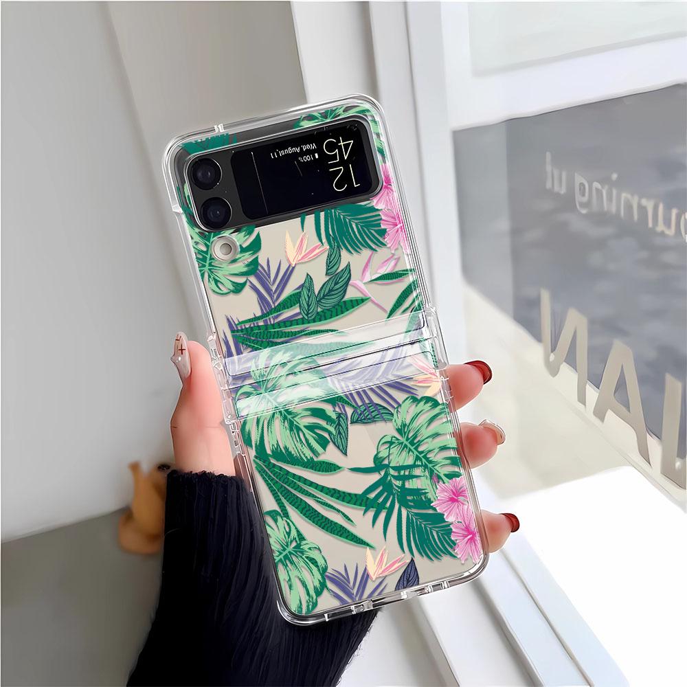 Чехол для телефона 'Стрекоза на цветке' для Samsung Z Flip 3 4 5 6 F711 Чехлы Funda для Samsung Z FLIP 3 4 5 6 Чехол-бампер Funda Coque