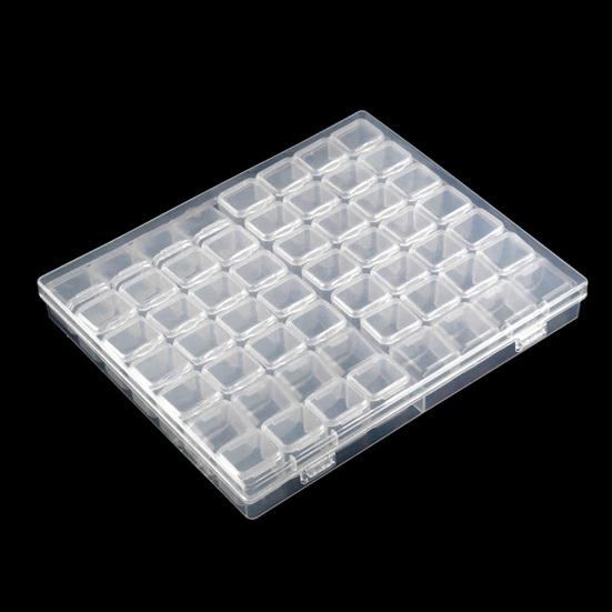 56 сеток Съемный дизайн ногтей Маникюрные аксессуары Коробка для хранения Контейнер-органайзер