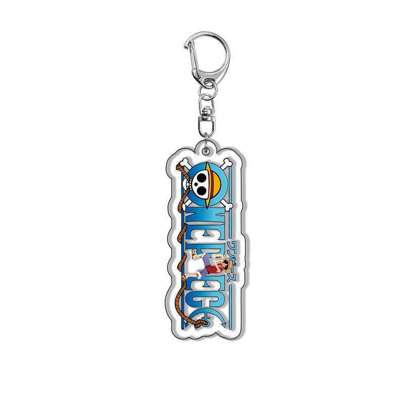 Аниме One Piece Акриловый Брелок-Подвеска Луффи Чоппер Зоро Ророноа Аксессуар для Рюкзака Высокое Качество Красивый Дизайн