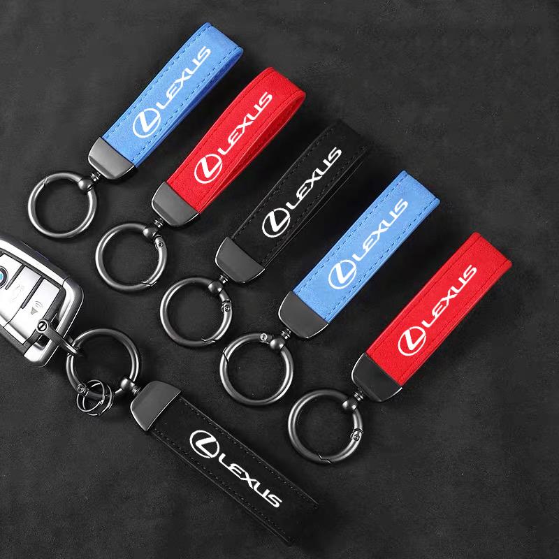 Car Zinc Alloy Leather Keychain Keyrings Accessories For Lexus GS IS LS500h ES260 ES300h RX350h NX260 UX260 LM LC RZ450e TX RC