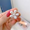 Корейская мода мини-цветок искусственный жемчуг волосы когти для женщин аксессуары ювелирные изделия маленькие клипсы набор золотой краб девушки головной убор