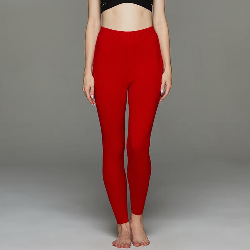 Женские вязаные теплые брюки облегающего кроя из кашемировой смеси