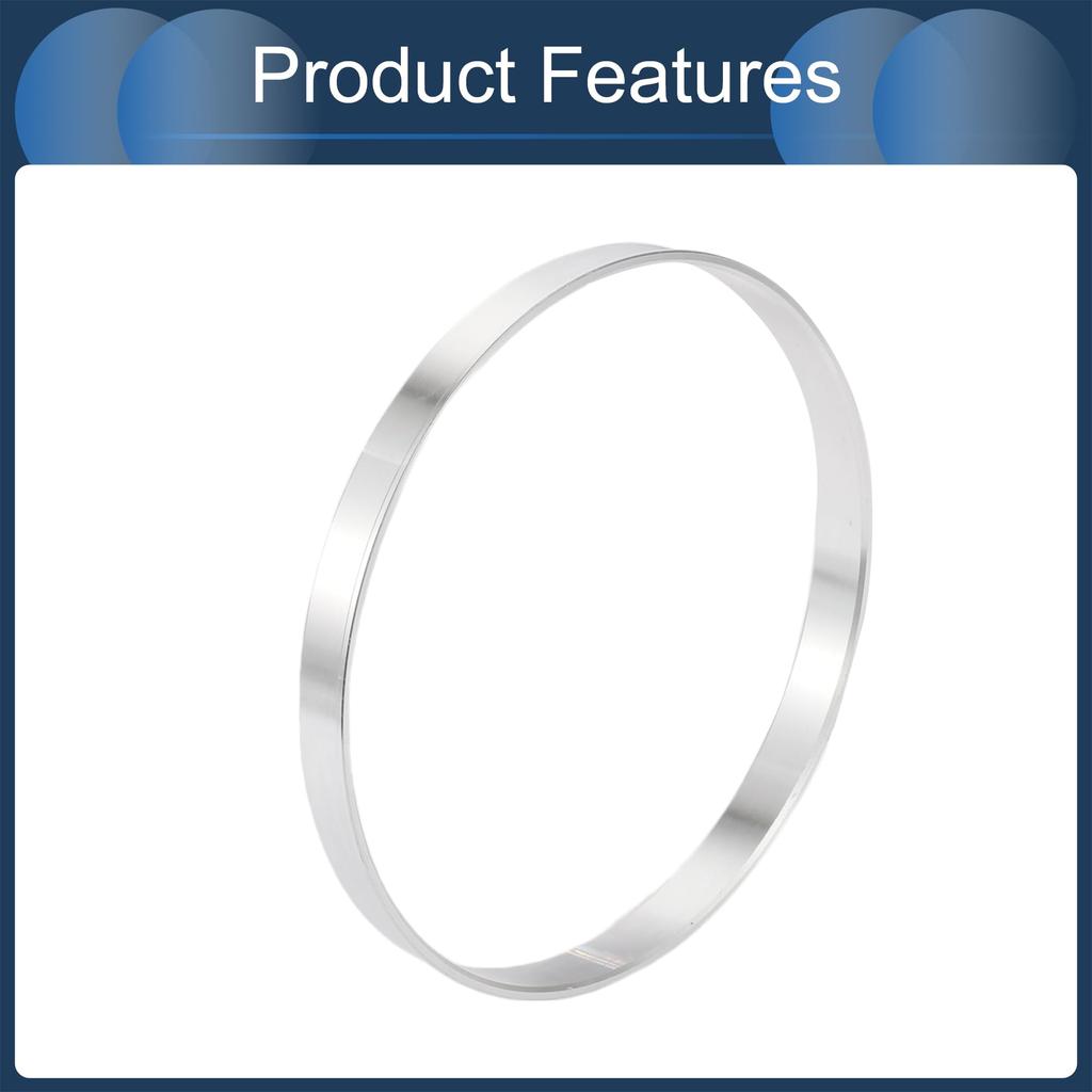 Центровочные кольца INFINAUTO, Наружный диаметр 108 мм x Внутренний диаметр 106,1 мм, Алюминиевый сплав, Серебристый оттенок, 4 шт.