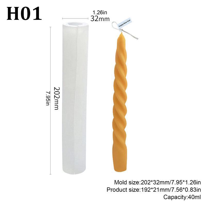 1 шт. спиральная коническая форма для свечей, коническая форма для изготовления свечей своими руками, силиконовая форма для свечей, форма для изготовления свечей, поворотная форма для свечей, силиконовая форма для свечей