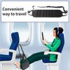 Airplane Foot Hammock Length Adjustable Wide Platform Base Foot Rest Portable Office Under-Desk Feet Relaxing Hammock Travel Essentials