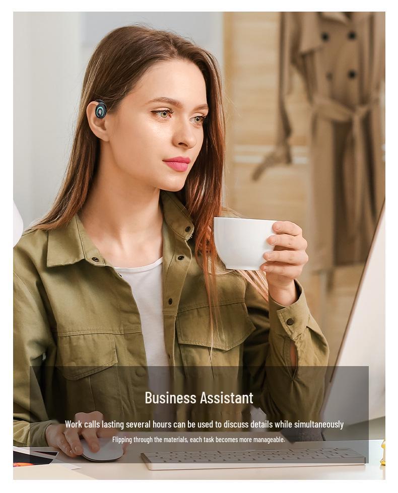 K9 Over-Ear Bluetooth Earbud: New Wireless Bone Conduction Design for Business & Sports