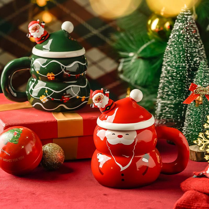 Кружка в подарок на Рождество, Высококлассное ощущение, Рождественская кружка, Керамика, Подарок для подруг и небольшие подарки для сотрудников и клиентов
