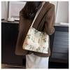 Large Capacity Bag Canvas Leisure Shoulder Bag Floral Small Handbag