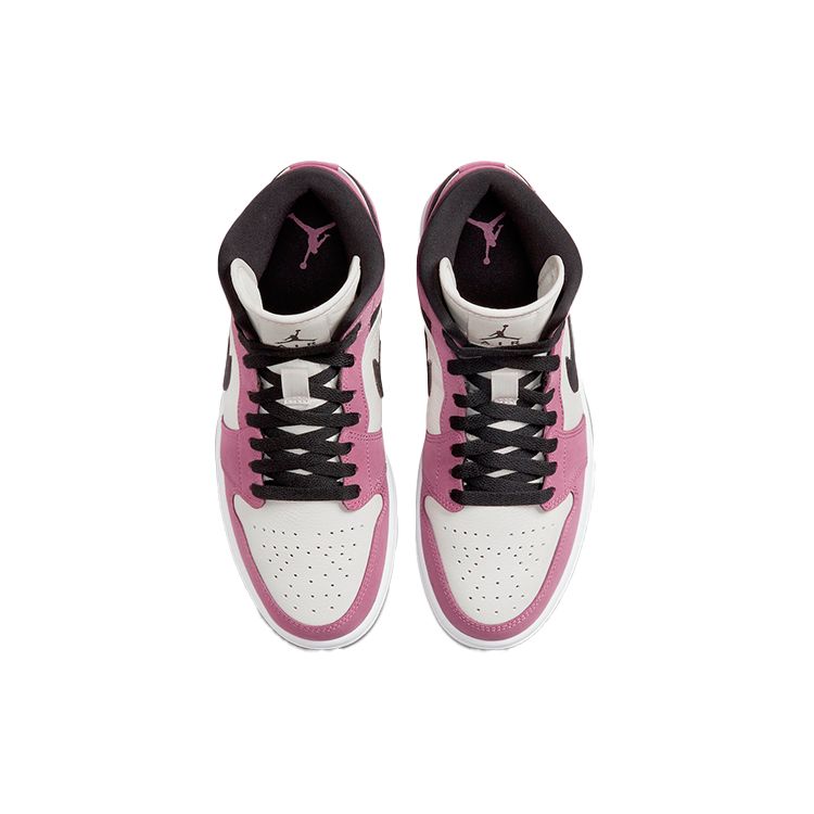 Air Jordan 1 Mid SE Berry Pink Женские кроссовки White Light-Mulberry Light-Bone DC7267-500
