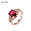 Классическое кольцо Lindon из медного сплава с цирконом, женские ювелирные изделия, свадебный подарок, вечеринка