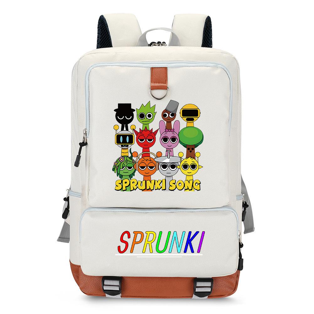 Ритм-бокс Цифровая печать Школьная сумка для молодежи Рюкзак Sprunki Дорожная сумка Сумка для компьютера