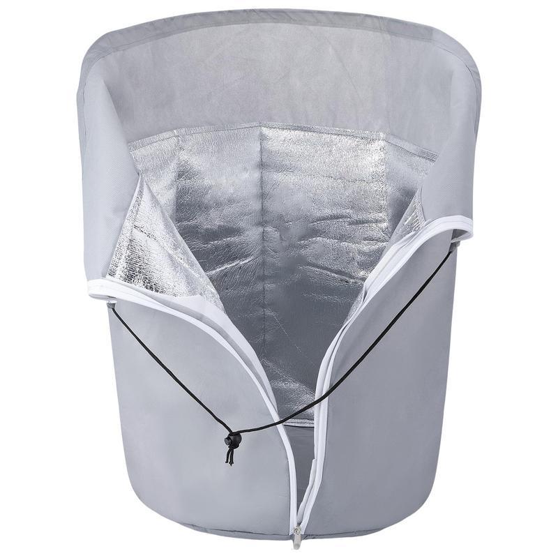Зимняя защита от заморозков Чехлы для растений Многоразовый садовый чехол для защиты растений от мороза на шнурке с молнией для улицы