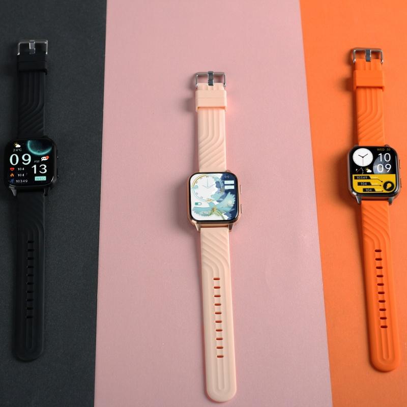 Умные часы Rainbuvvy FW12, 1,85 дюйма, TFT-дисплей 240x280, BT5.2, Bluetooth, вызовы, IP68, водонепроницаемый, поддержка нескольких спортивных режимов, 300 мАч, длительный режим ожидания