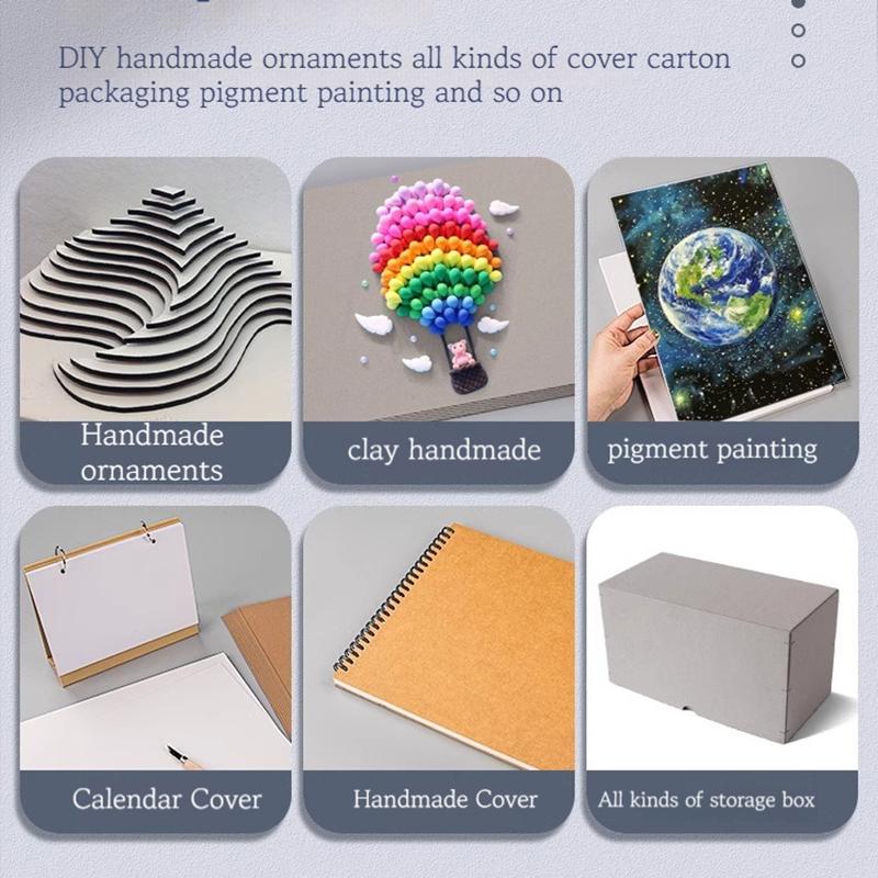 A7/A6/A5/A4 Белая Крафт-бумага для DIY Открыток 10/25 Листов 1/1,5/2 мм Толстая Рукодельная Бумага Картон для Открыток