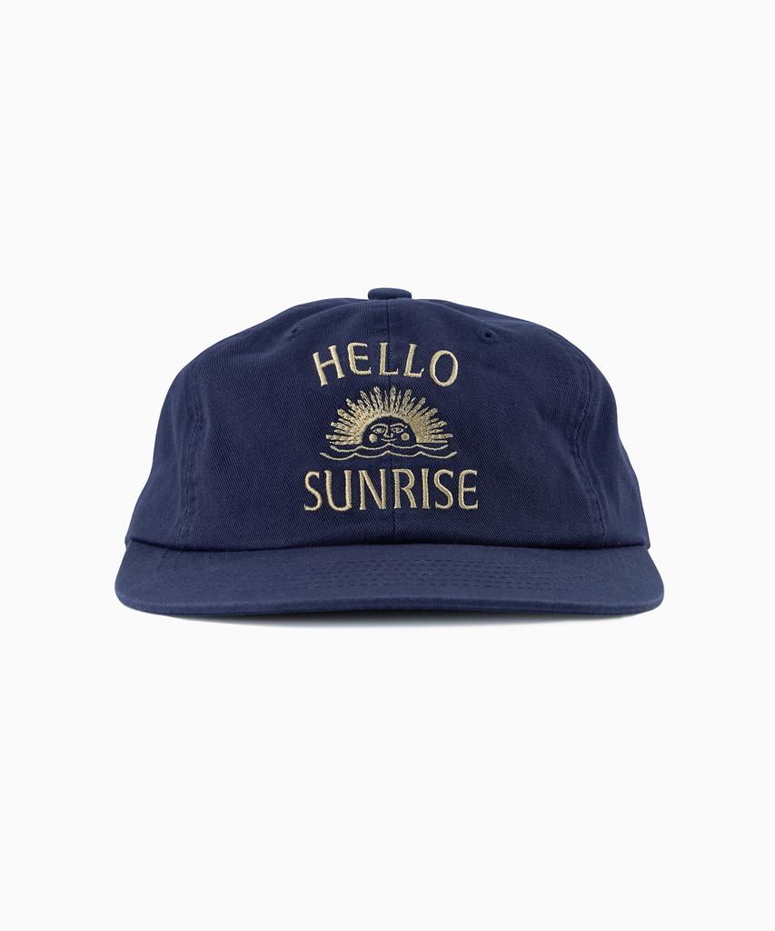 Кепка HELLO SUNRISE Broadway Свободного кроя 6-панельная_Темно-синий