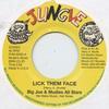 7-дюймовая пластинка BIG JOE - Lick Them Face HM6030 Moodisc 1974 США Регги, Ска и Даб Б/У