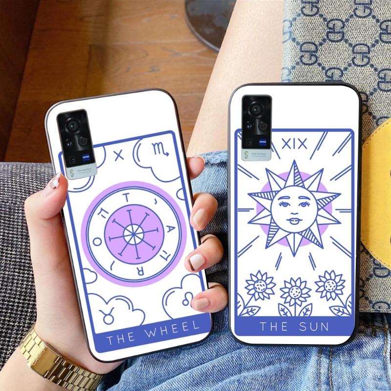 Крутой чехол для телефона с картами Таро для VIVO Y95 Y93 Y31 Y20 V19 V17 V15 Pro X60 NEX, мягкий черный чехол для телефона